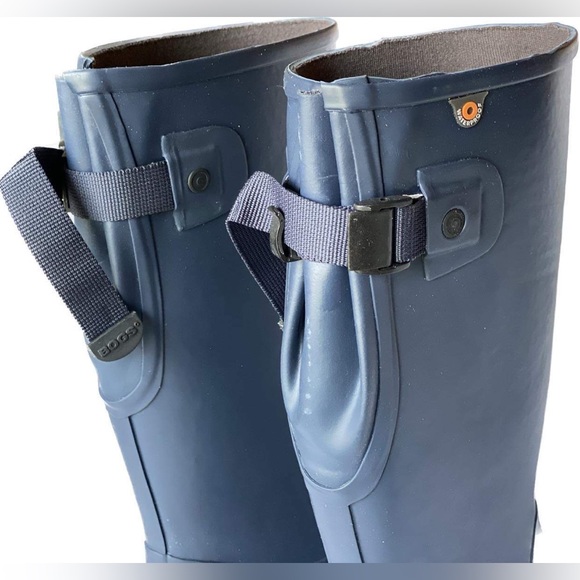 NEW Bogs Navy Tall Amelia Rain Boot - Women’s Size 7 - Picture 3 of 8